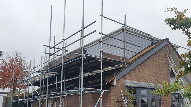 Dormer window flat roof replacement on a UK house